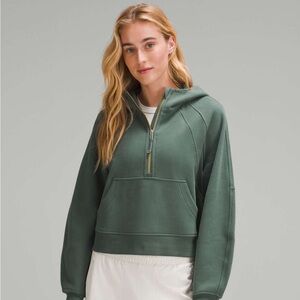 Lululemon Scuba Oversized Half Zip Hoodie, Dark Forest, M/L